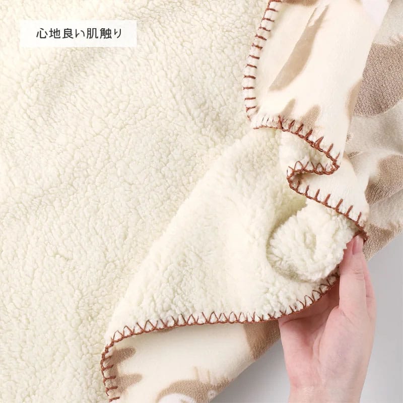 My Neighbor Totoro couverture polaire moirée Soot Sprite silhouette 70 x 100 cm Blankets & Duvets
