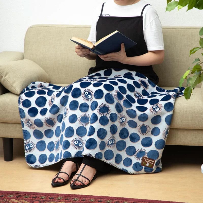 My Neighbor Totoro couverture polaire moirée Soot Sprite silhouette 70 x 100 cm Blankets & Duvets