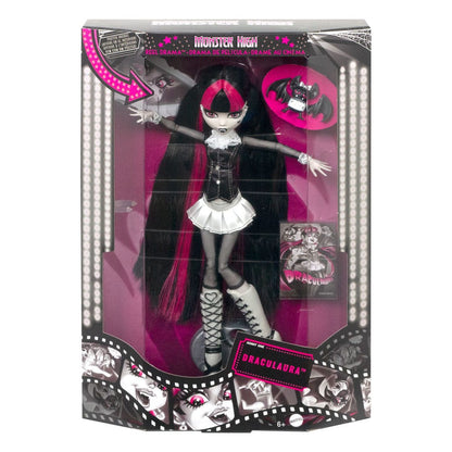 Monster High Reel Drama Doll Draculaura in Black And White