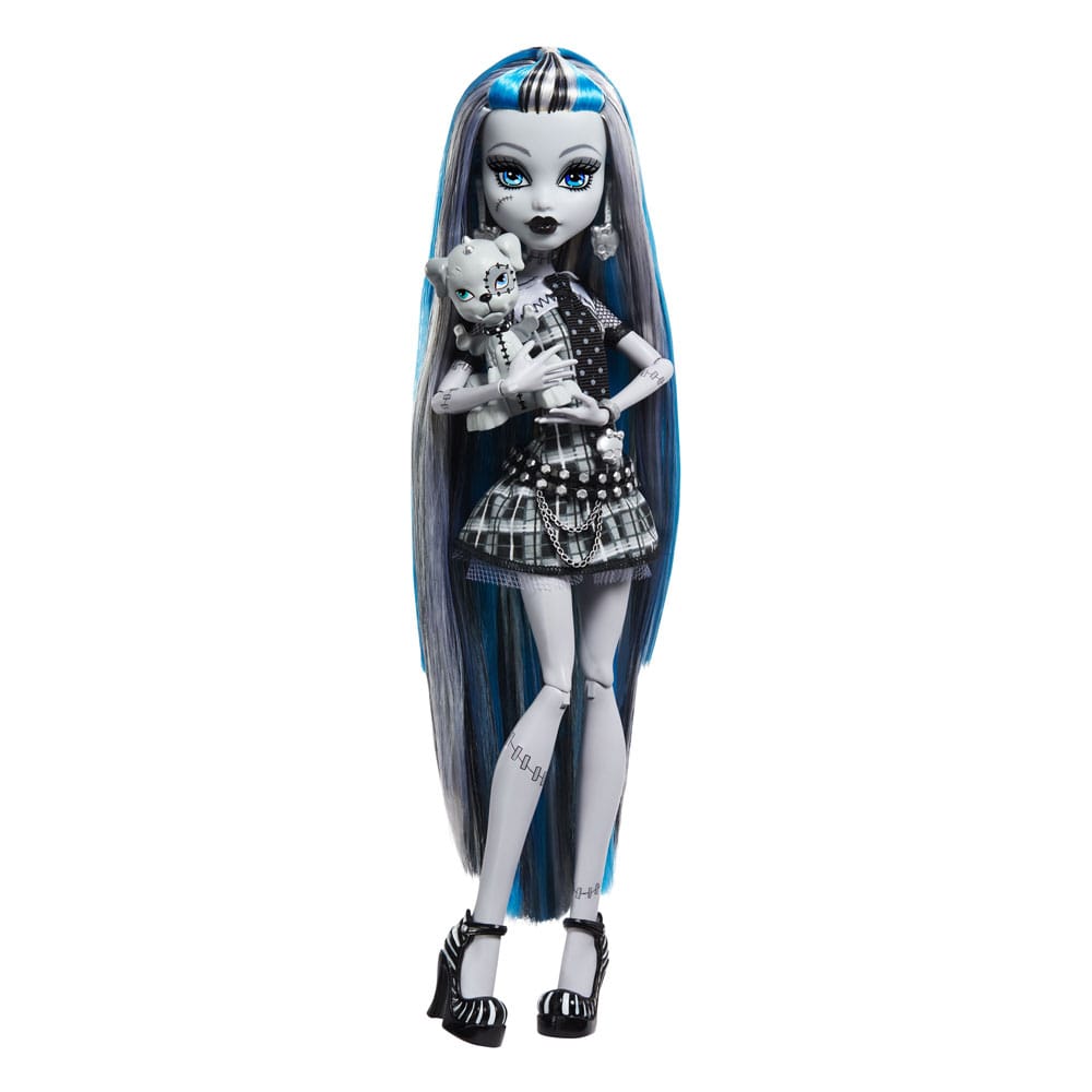 Monster High Reel Drama Doll Frankie Stein in Black And White Dolls