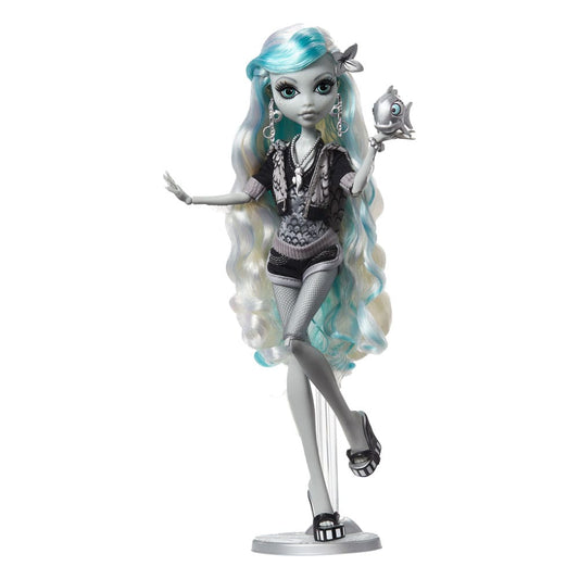 Monster High Reel Drama Doll Lagoona Blue in Black And White