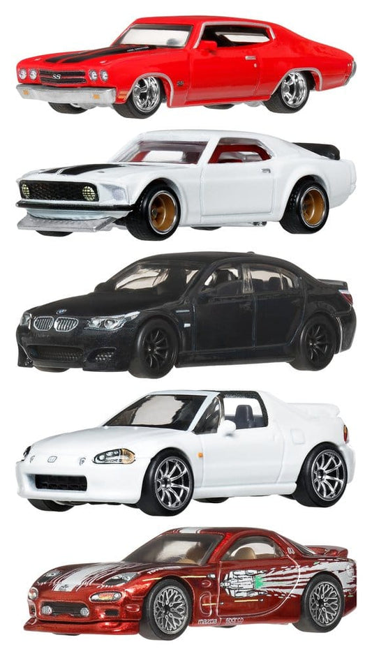 Fast & Furious Hot Wheels Premium Die-Cast Vehicles 1/64 979P Assortment (10)