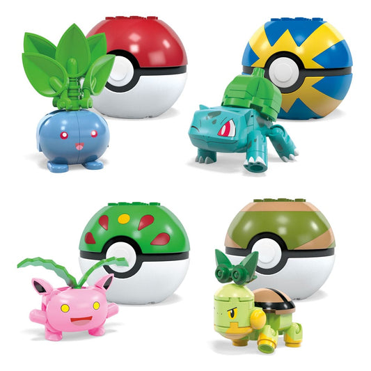 Pokémon MEGA Construction Set Grass-Type Trainer Team Building Toy Kit Construction kits