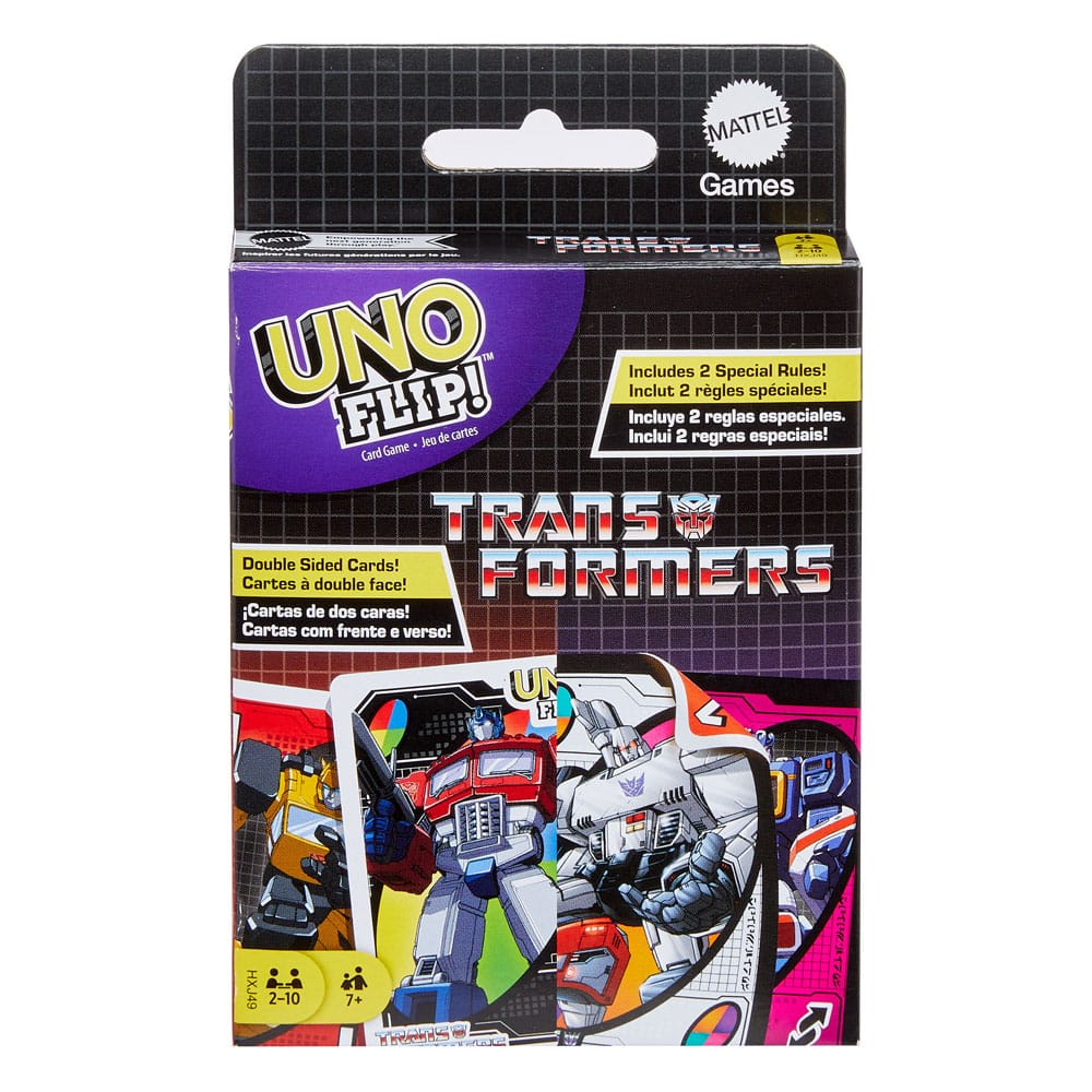 Transformers UNO Flip! Card Game Playing cards