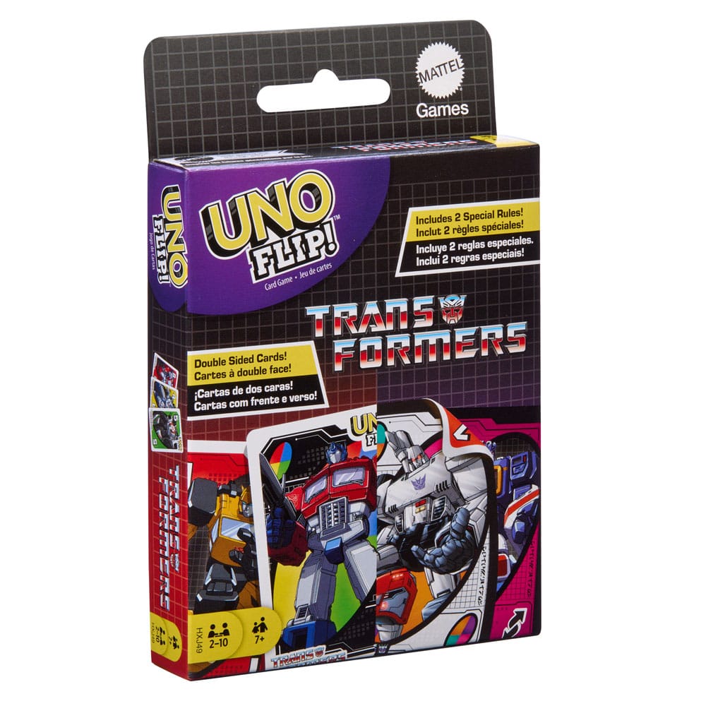 Transformers UNO Flip! Card Game Playing cards