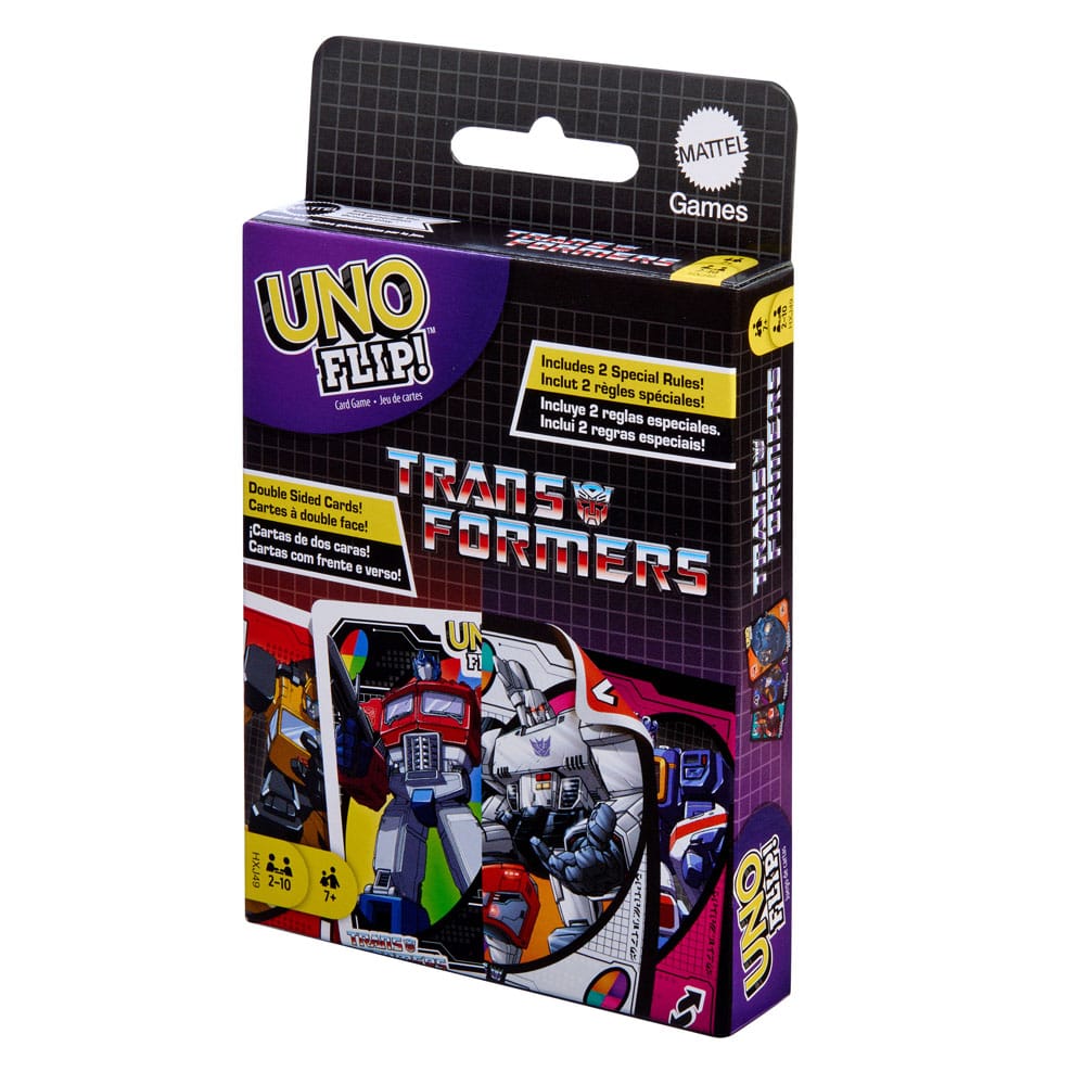 Transformers UNO Flip! Card Game Playing cards