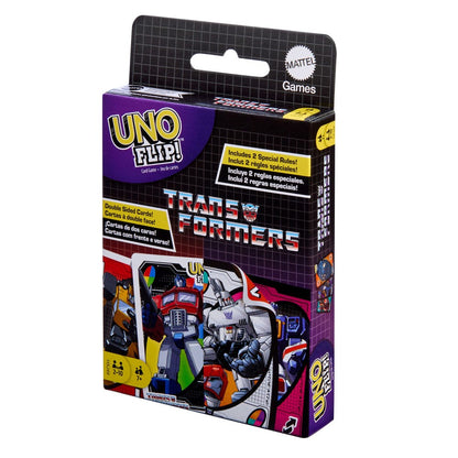 Transformers UNO Flip! Card Game Playing cards