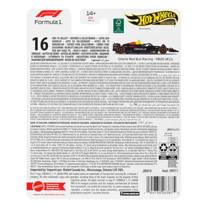 Formula 1 Hot Wheels Premium Diecast Vehicle 1/64 Oracle Red Bull Racing RB20 (#11) (Sergio Perez 2024)