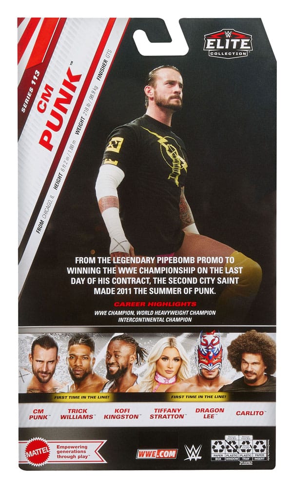 WWE Elite Collection Action Figure CM Punk 15 cm