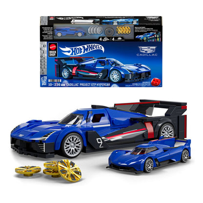 Mattel Brick Shop Hot Wheels Speed Series Building Set 1/32 Cadillac Project GTP Hypercar
