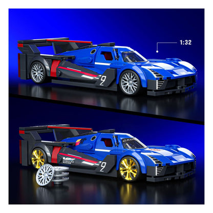 Mattel Brick Shop Hot Wheels Speed Series Building Set 1/32 Cadillac Project GTP Hypercar