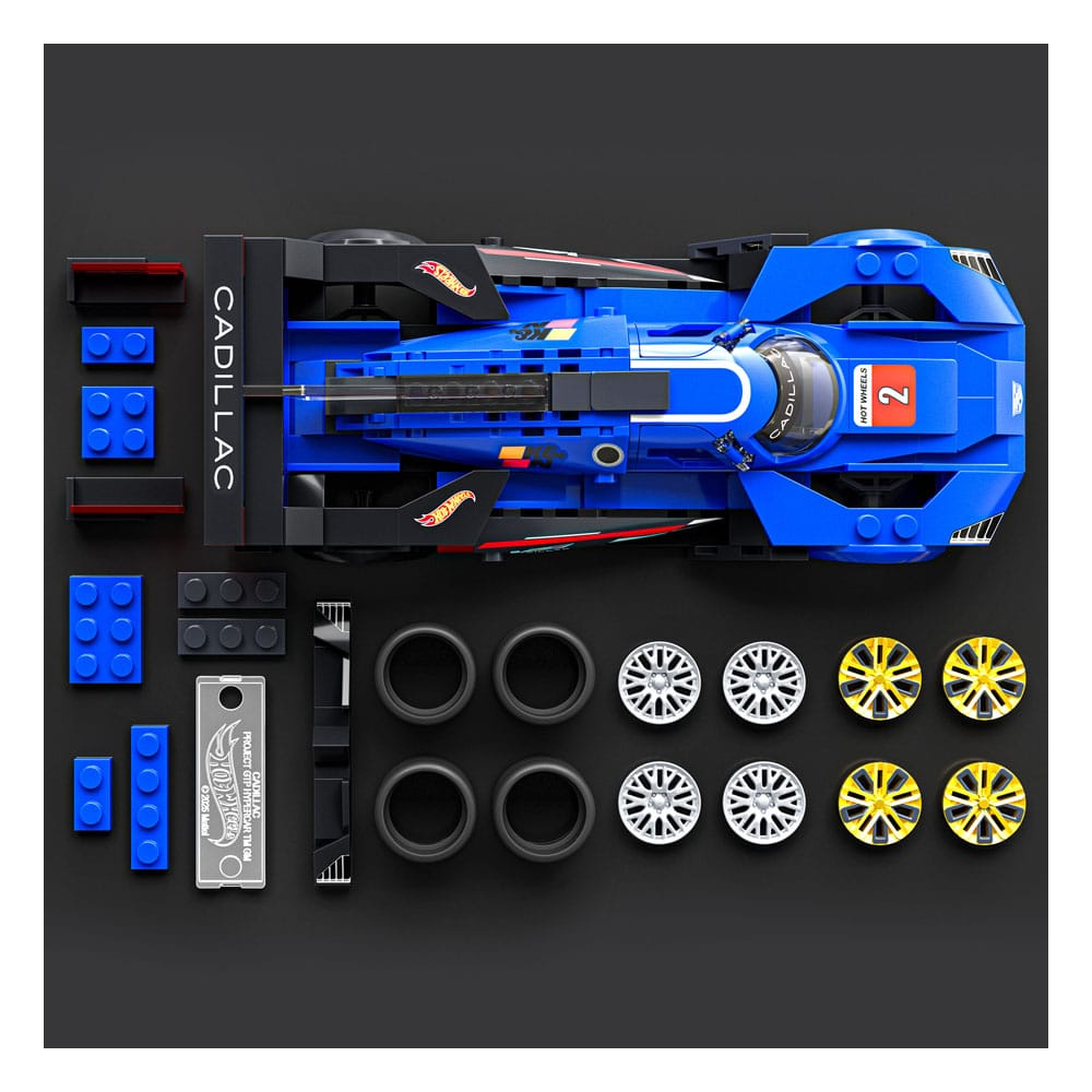 Mattel Brick Shop Hot Wheels Speed Series Building Set 1/32 Cadillac Project GTP Hypercar