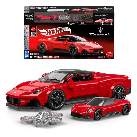 Mattel Brick Shop Hot Wheels Speed Series Building Set 1/32 Maserati MC20