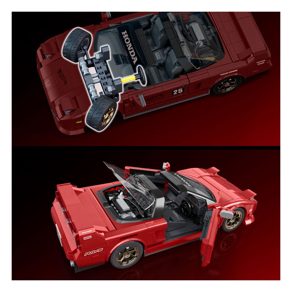 Mattel Brick Shop Hot Wheels Elite Series Building Set 1/16 '90 Acura NSX