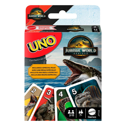 Jurassic World Rebirth UNO Card Game Card Games