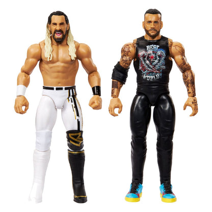 WWE Main Event Showdown Action Figures CM Punk vs Seth "Freakin" Rollins 2-Pack 15 cm
