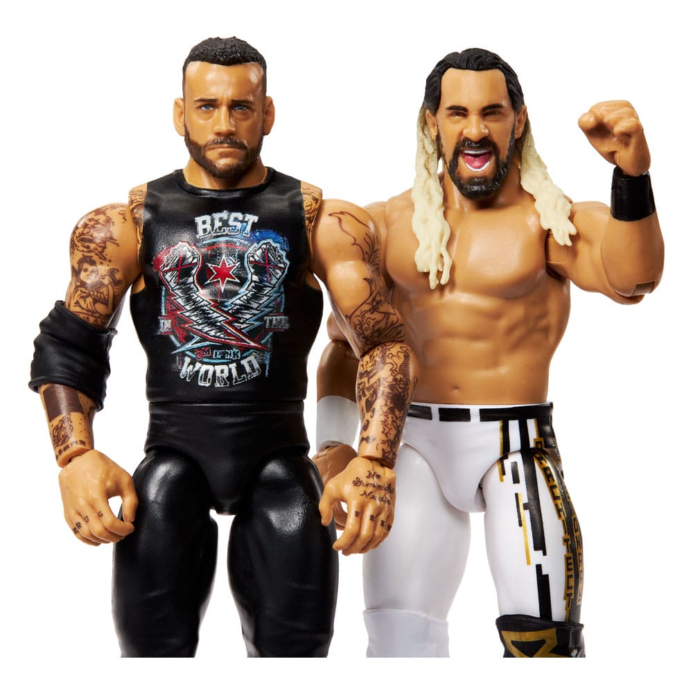 WWE Main Event Showdown Action Figures CM Punk vs Seth "Freakin" Rollins 2-Pack 15 cm