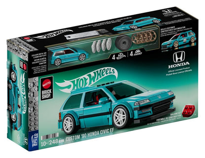 Hot Wheels Speed Series Mattel Brick Shop Building Set 1/32 Custom ’90 Honda Civic EF