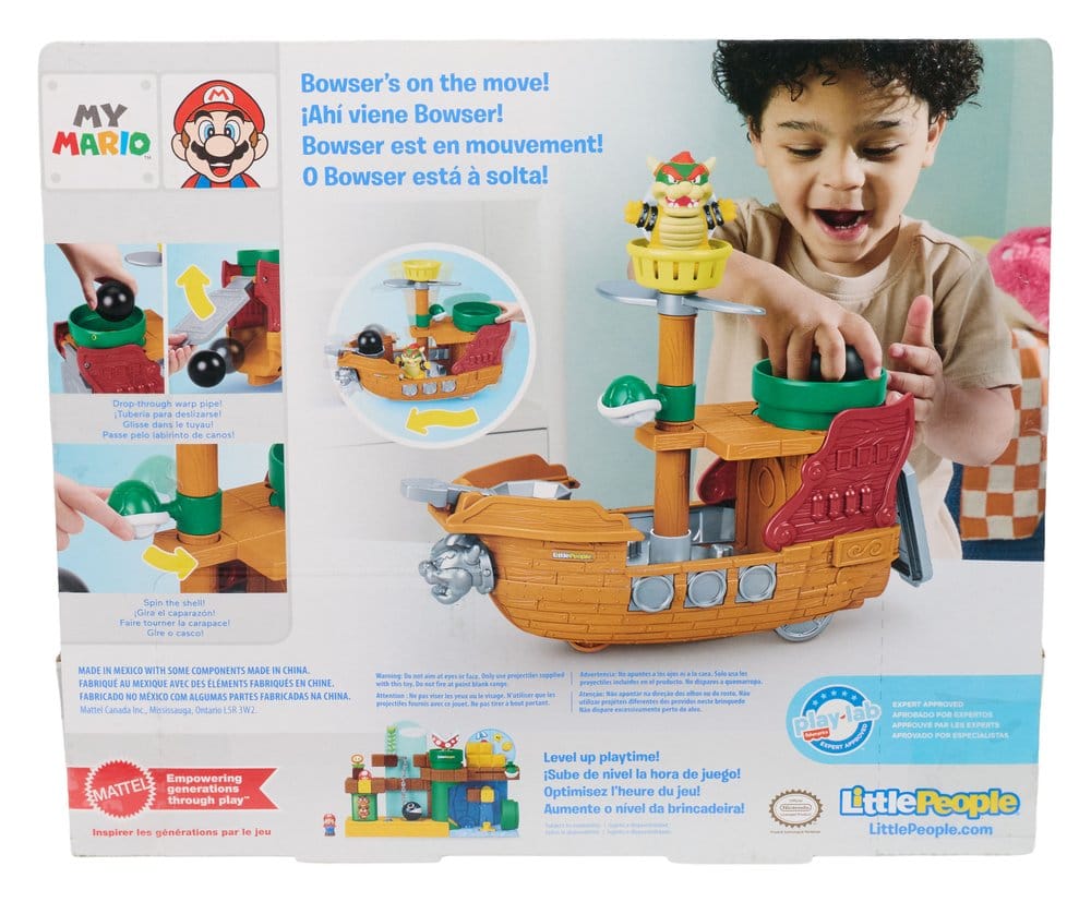 My Mario Little People Playset Bowser's Airship