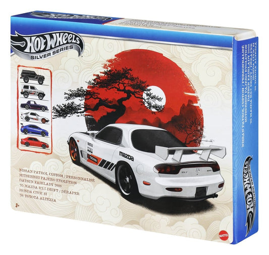 Hot Wheels Silver Series Die-Cast Vehicle 6-Pack 1/64 Streets of Japan