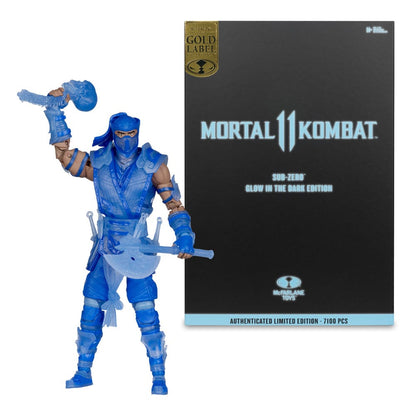 Mortal Kombat Action Figure Glow in the Dark Edition Sub-Zero (Gold Label) 18 cm Action figures