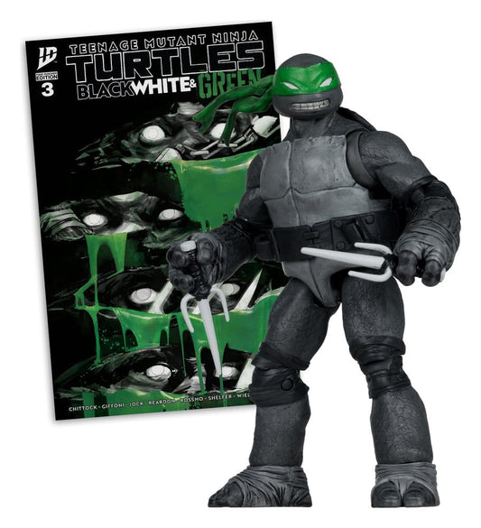 Teenage Mutant Ninja Turtles Page Punchers Action Figure (Black White & Green) (Red Platinum Edition) 13 cm