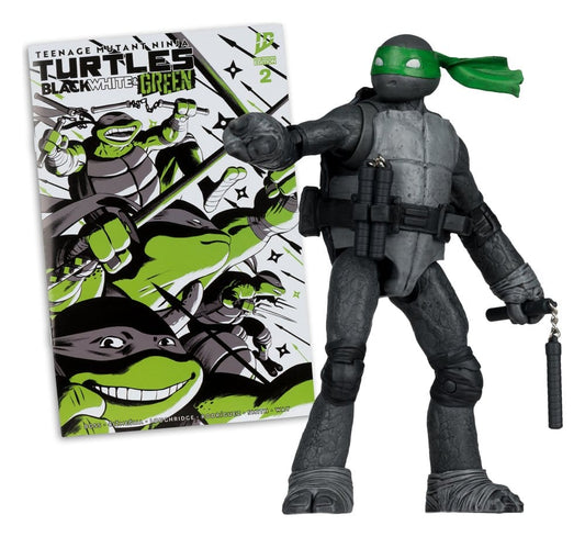 Teenage Mutant Ninja Turtles Page Punchers Action Figure Michelangelo (Black White & Green) (Red Platinum Edition) 13 cm