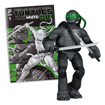 Teenage Mutant Ninja Turtles Page Punchers Action Figure Leonardo (Black White & Green) (Red Platinum Edition) 13 cm