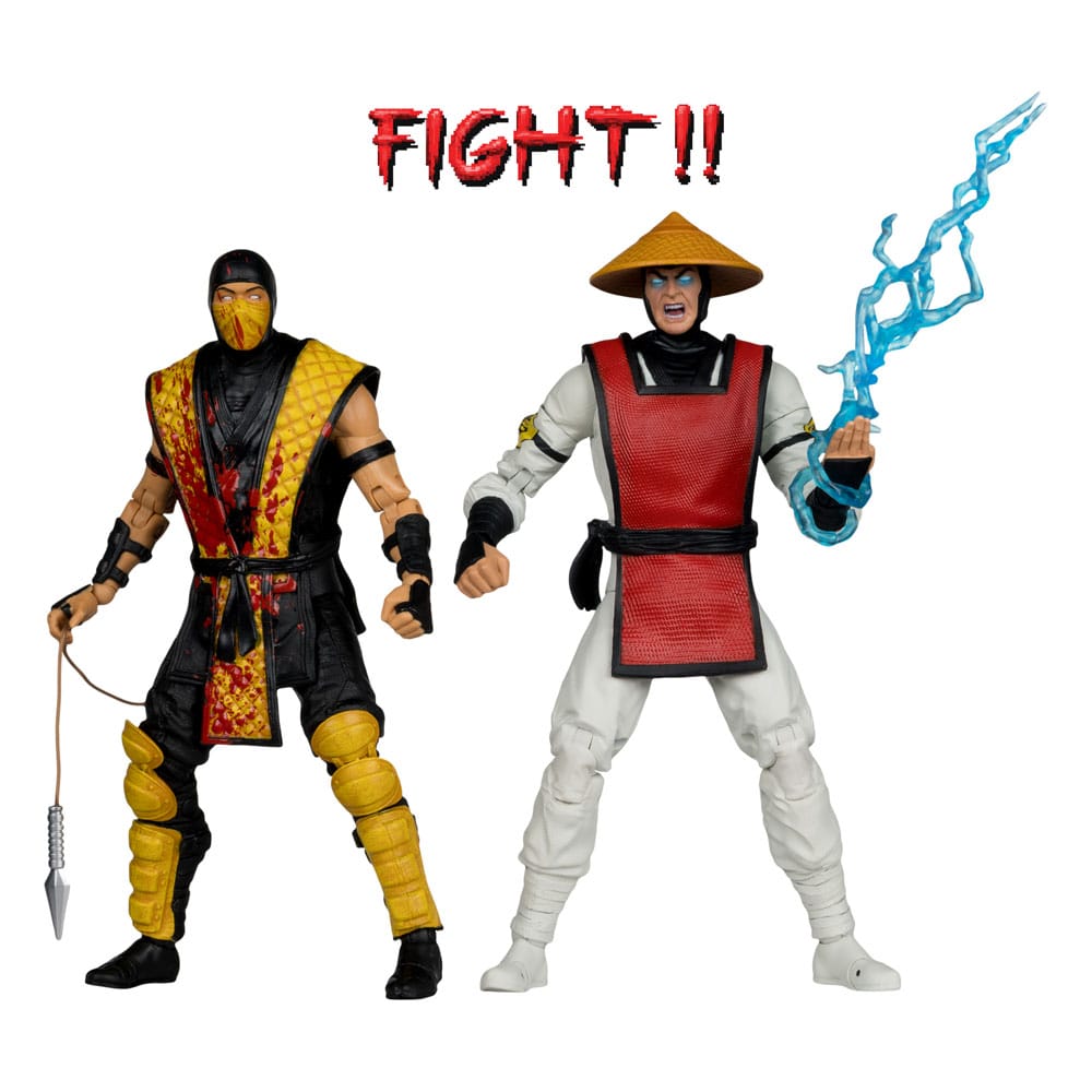 Mortal Kombat Action Figure 2-Pack Scorpion vs. Raiden (Klassics) 18 cm