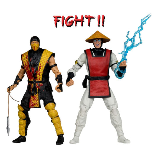 Mortal Kombat Action Figure 2-Pack Scorpion vs. Raiden (Klassics) 18 cm