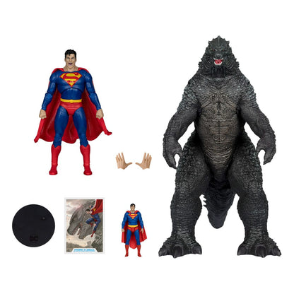 DC Justice League Monsterverse DC Multiverse Action Figures 2-Pack Superman Vs. Godzilla 30 cm