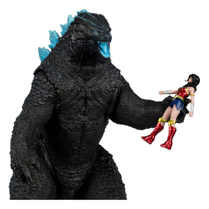 DC Justice League Monsterverse DC Multiverse Action Figures 2-Pack Wonder Woman Vs. Atomic Blast Godzilla 18 cm Action