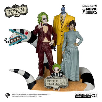 Beetlejuice Beetlejuice Movie Maniacs PVC Statue 4-Pack 15 cm