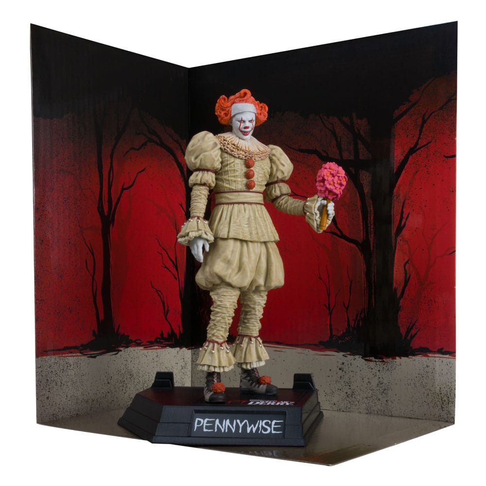 It: Welcome to Derry Movie Maniacs PVC Statue Pennywise (Flashback) (Gold Label) 16 cm Statues