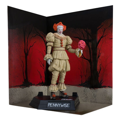 It: Welcome to Derry Movie Maniacs PVC Statue Pennywise (Flashback) (Gold Label) 16 cm Statues