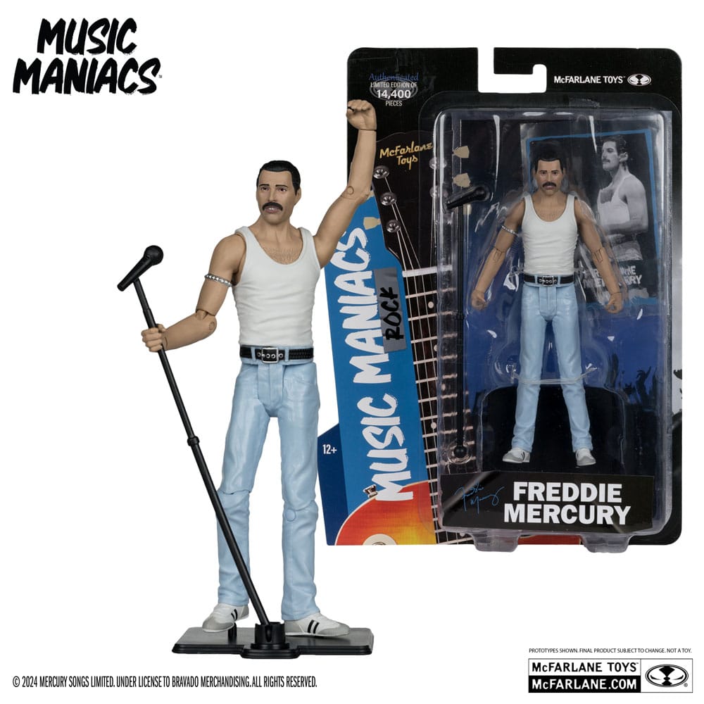 Music Maniacs Rock Action Figure Freddy Mercury 15 cm Action figures
