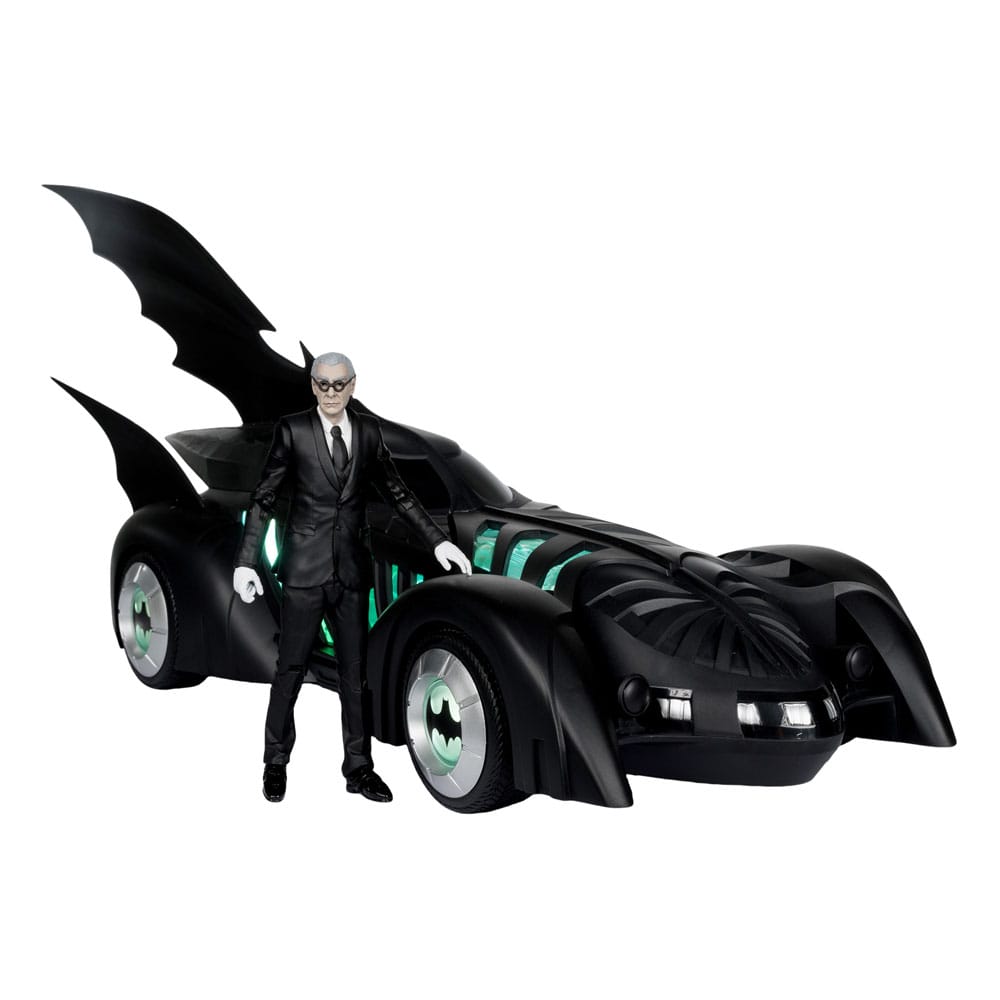 Batman Forever DC Multiverse Action Figure with Vehicle Alfred Pennyworth & Batmobile (Gold Label) 79 cm Vehicles
