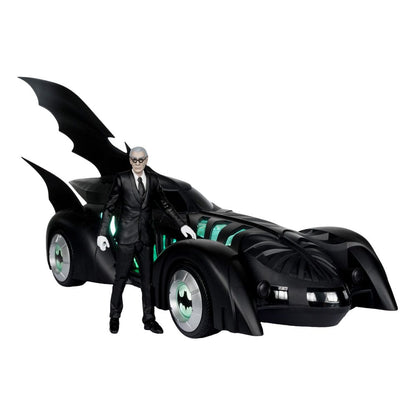 Batman Forever DC Multiverse Action Figure with Vehicle Alfred Pennyworth & Batmobile (Gold Label) 79 cm Vehicles