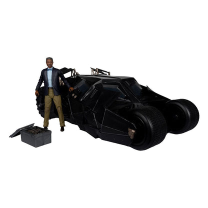 DC Multiverse Vehicle Tumbler with Lucuis Fox (The Dark Knight) (Gold Label) Vehicles