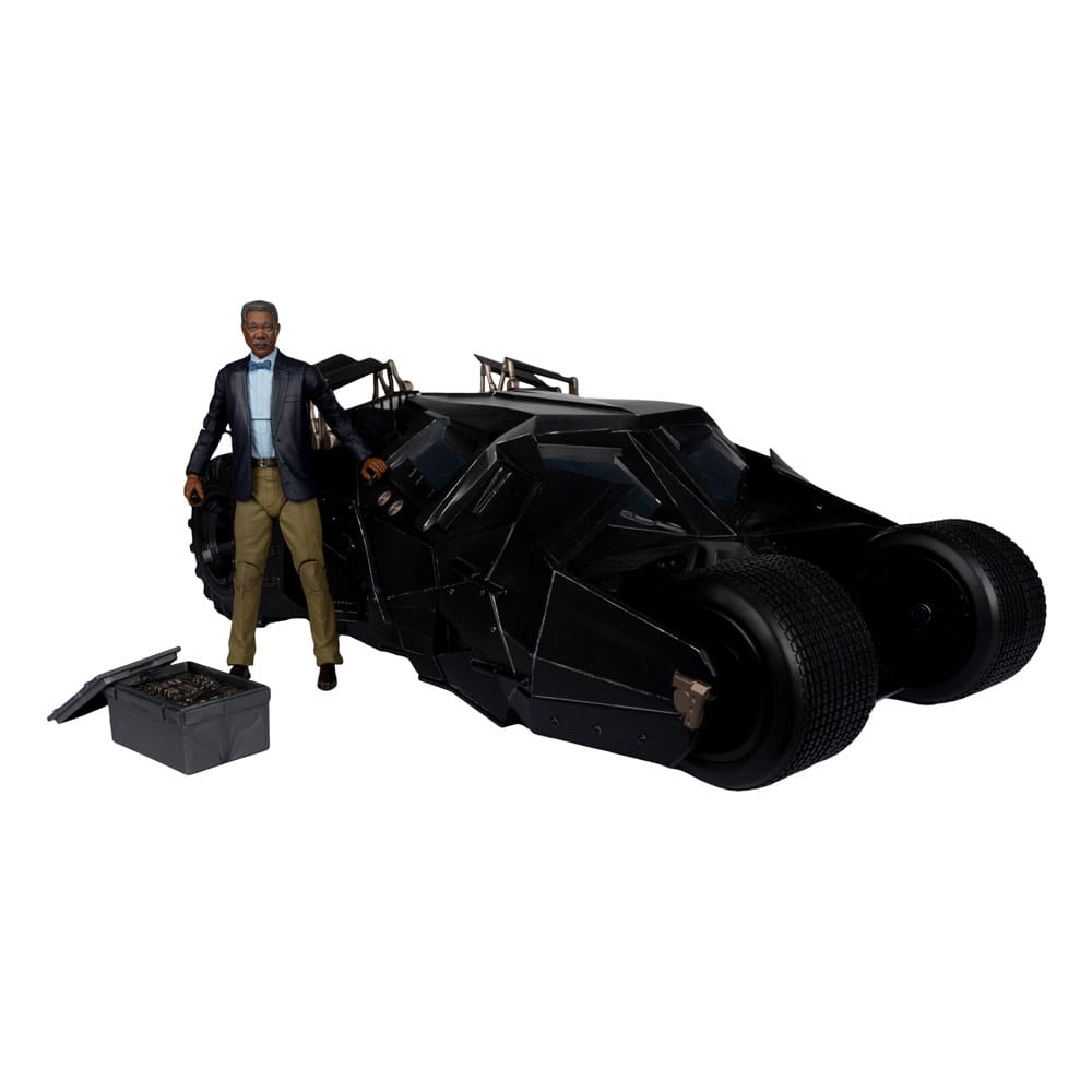 DC Multiverse Vehicle Tumbler with Lucuis Fox (The Dark Knight) (Gold Label) Vehicles