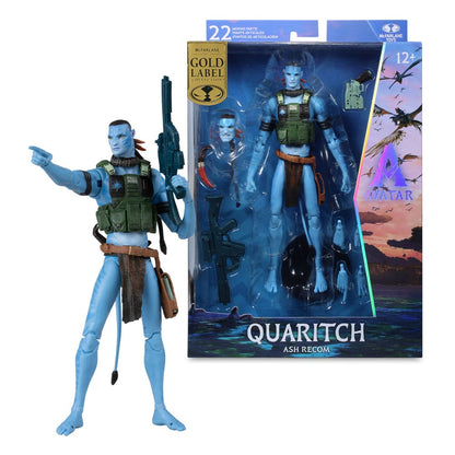 Avatar: Fire and Ash Action Figure Quaritch (Ash Recom) (Gold Label) 18 cm Action figures