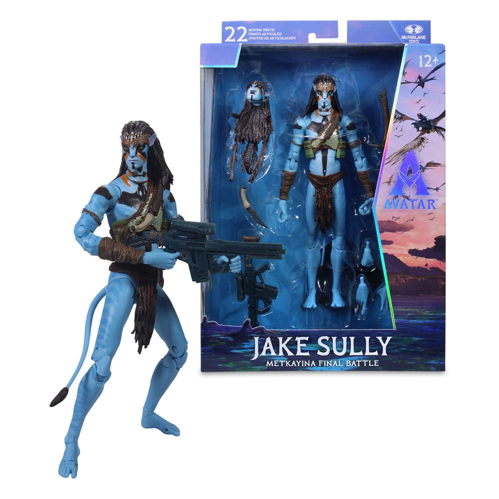 Avatar: Fire and Ash Action Figure Jake Sully (Metkayina Final Battle) 18 cm Action figures