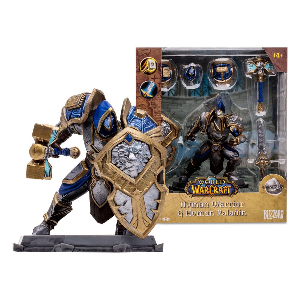 World of Warcraft Action Figure Human: Paladin / Warrior 15 cm Action figures