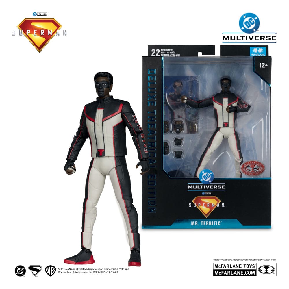 Superman (2025) DC Multiverse Deluxe Theatrical Edition Action Figure Mr. Terrific (Red Platinum Edition) 18 cm