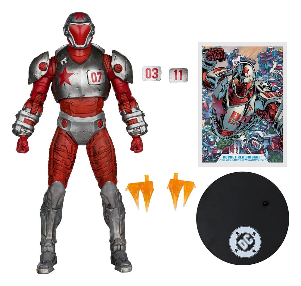 Justice League: Generation Lost DC Multiverse Action Figure Rocket Red Brigade 18 cm