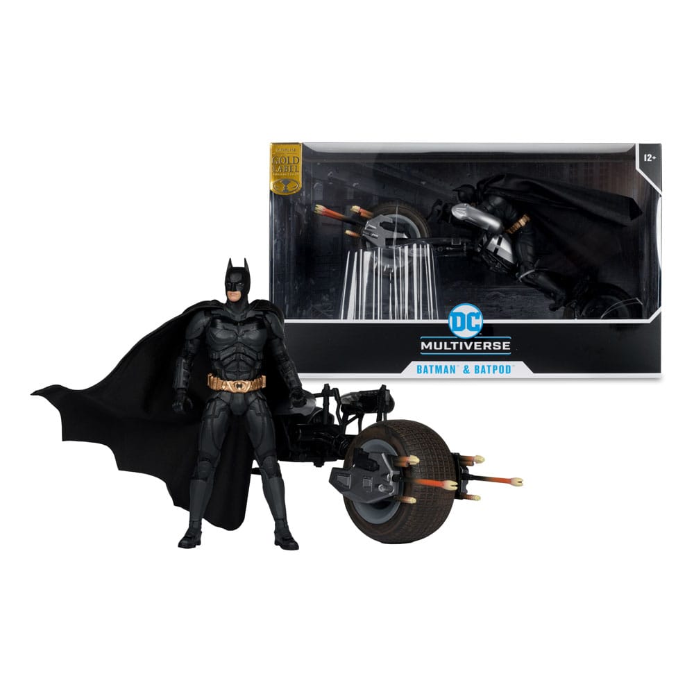 The Dark Knight DC Multiverse Action Figure with Vehicle Batman & The Batpod 18 cm