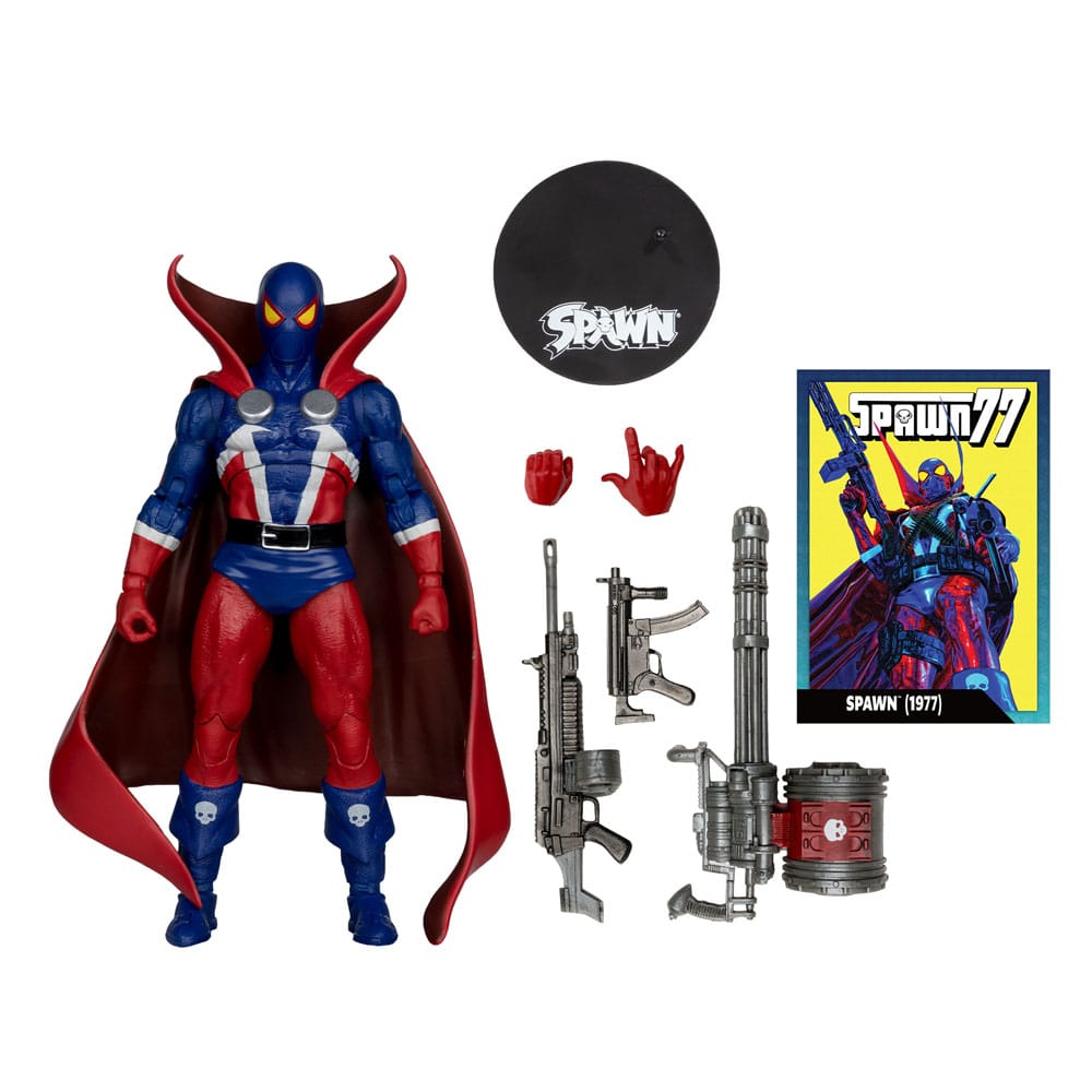Spawn Page Punchers Action Figure Spawn 1977 Red and Blue (Chase) Red Platinum Edition 18 cm