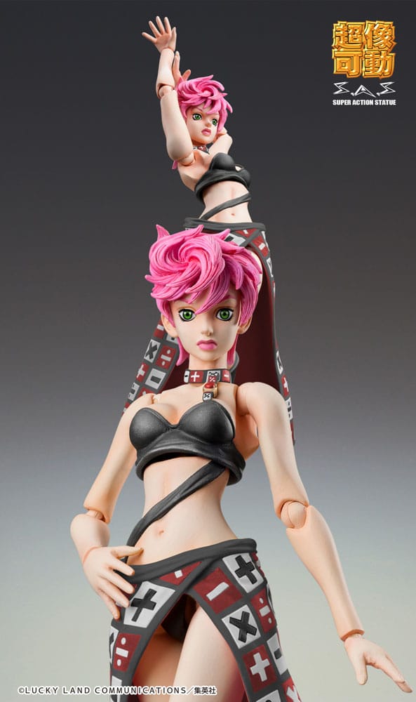 JoJo's Bizarre Adventure Part 5 Super Action Action Figure Chozokado Trish Una Black Ver. 15 cm