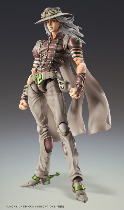 JoJo's Bizarre Adventure Part7 Steel Ball Run Super Action Action Figure Chozokado Gyro Zeppeli Third 16 cm