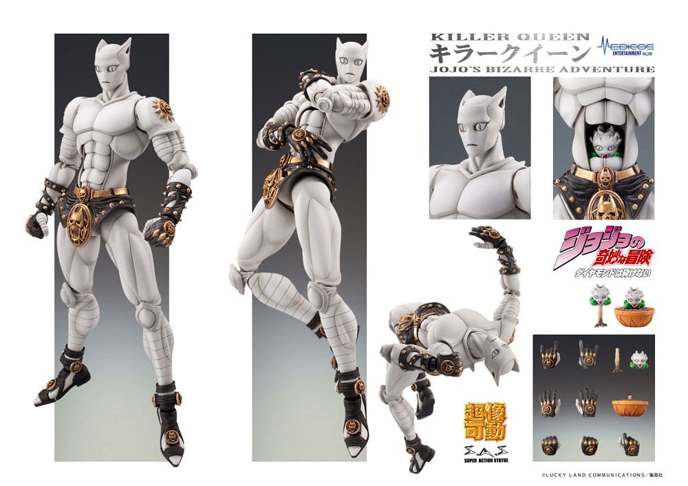 JoJo's Bizarre Adventure: Diamond Is Unbreakable Super Action Action Figure Chozokado (Killer Queen) 16 cm